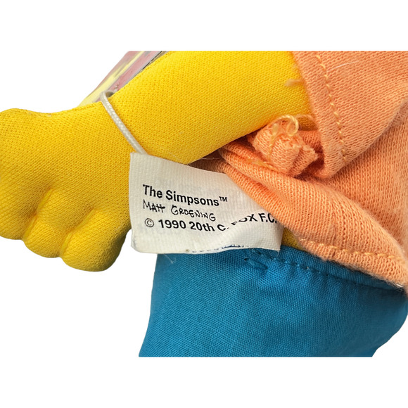 Bart 9" & Lisa 8" Simpson Doll Plush Vintage Mattel 20th Century Fox 1990 - Picture 11 of 11